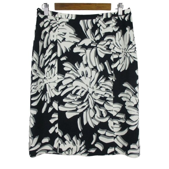 BOSS by Hugo Boss Veala Abstract Floral Pencil Skirt Size 8 $375 - Picture 4 of 8